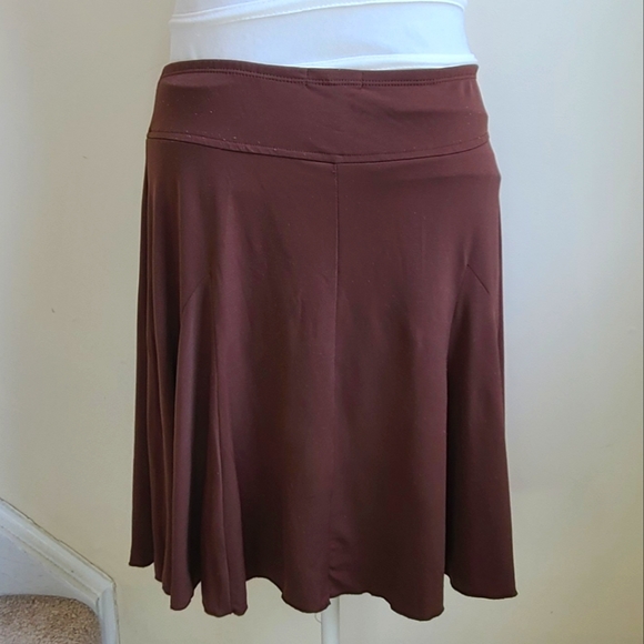 Brown Flounce Skirt - Picture 3 of 4
